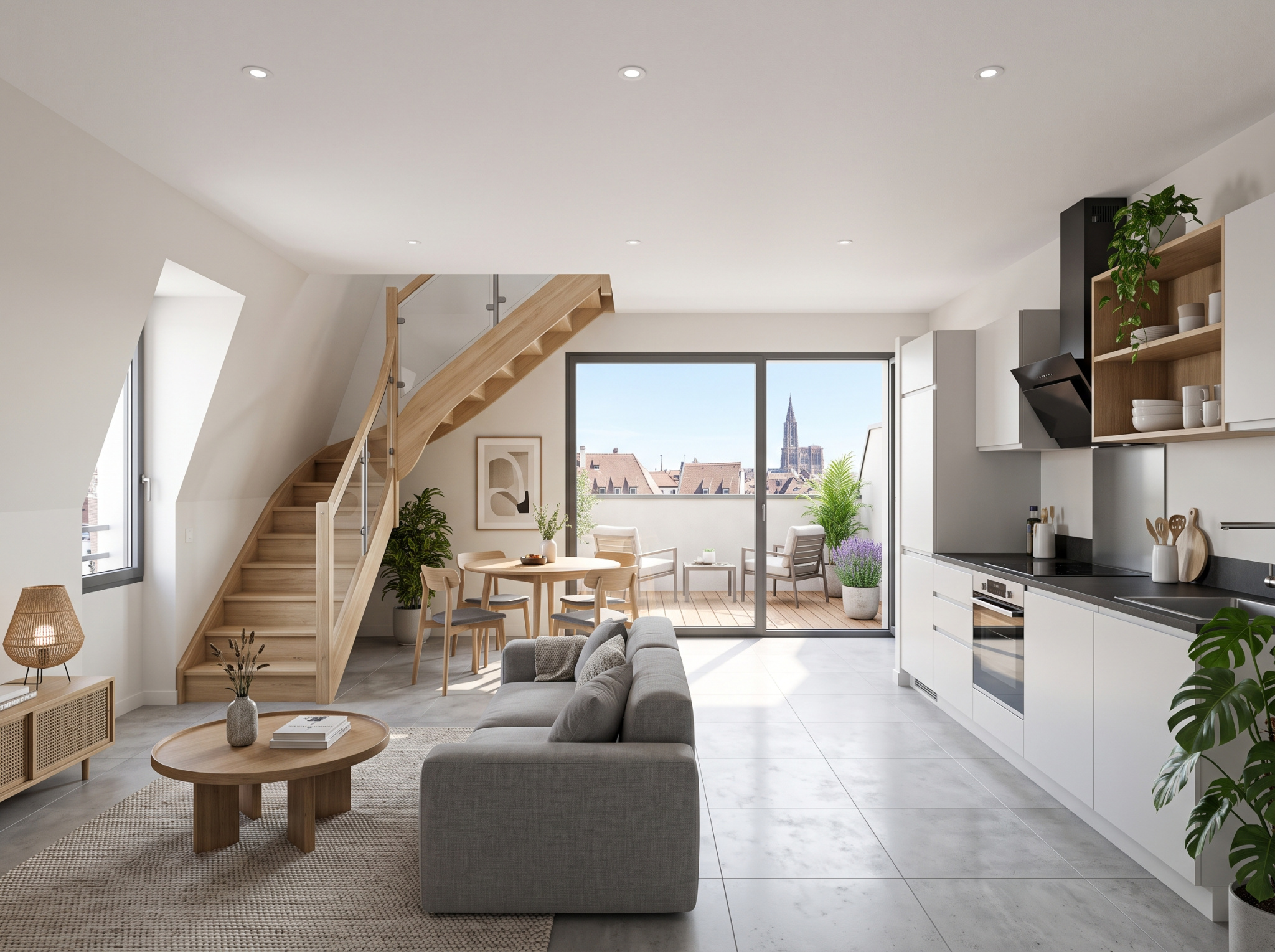 4 pièces Neudorf au dernier étage